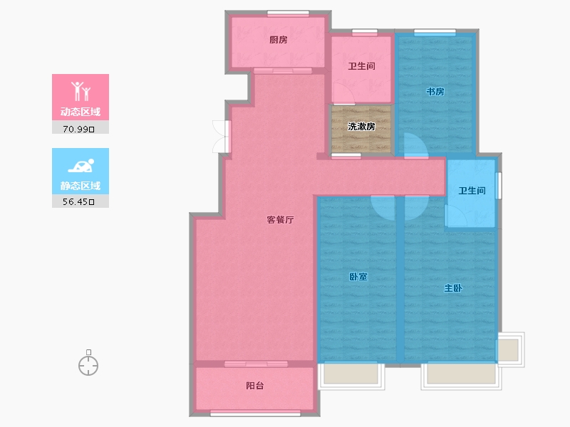 山东省-枣庄市-安侨学府美郡-118.79-户型库-动静分区