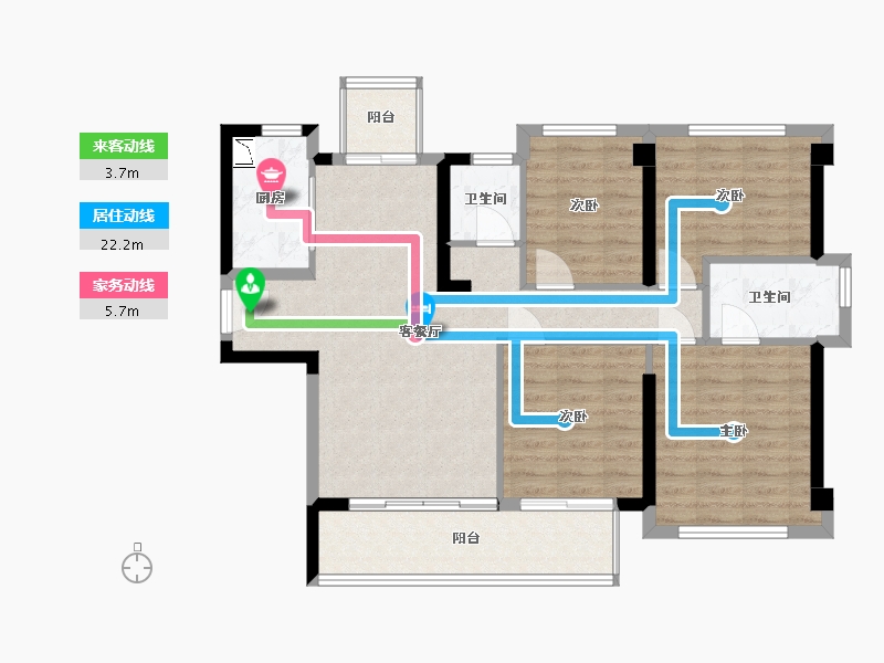 福建省-福州市-永泰外滩1号-92.00-户型库-动静线