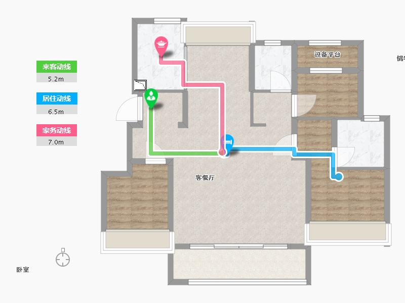 浙江省-绍兴市-公元壹品-98.00-户型库-动静线