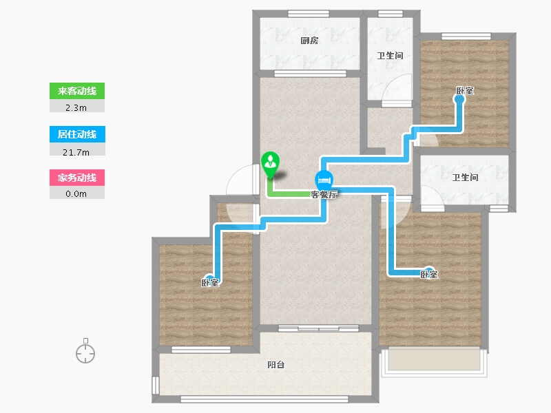 河南省-安阳市-天悦华府-111.02-户型库-动静线