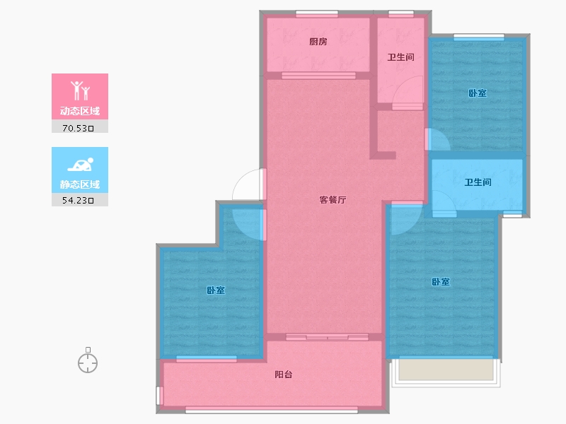 河南省-安阳市-天悦华府-111.02-户型库-动静分区