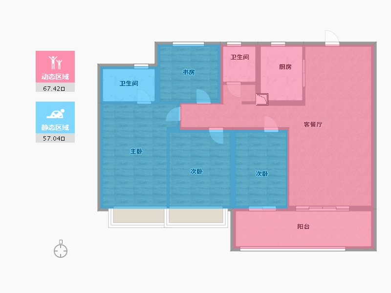 山东省-日照市-日照中心-112.00-户型库-动静分区