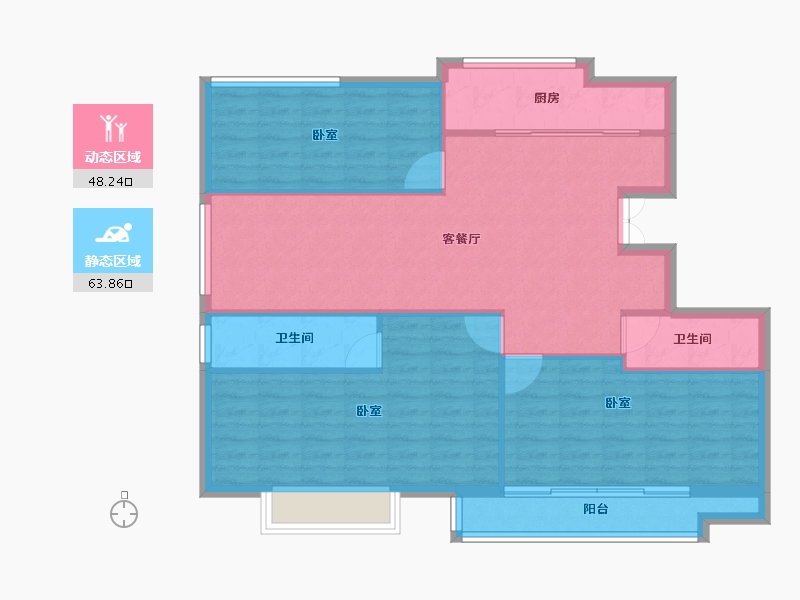 山东省-聊城市-御润好家-102.55-户型库-动静分区