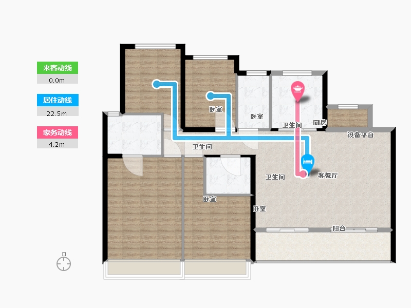 浙江省-绍兴市-中国铁建花语江南-144.01-户型库-动静线