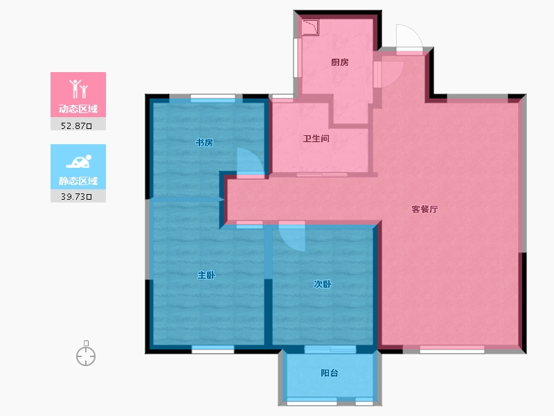 安徽省-蚌埠市-春江朗月-82.40-户型库-动静分区