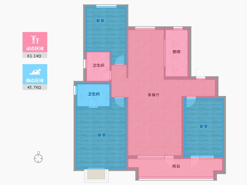 山东省-青岛市-中国铁建海语城-94.99-户型库-动静分区