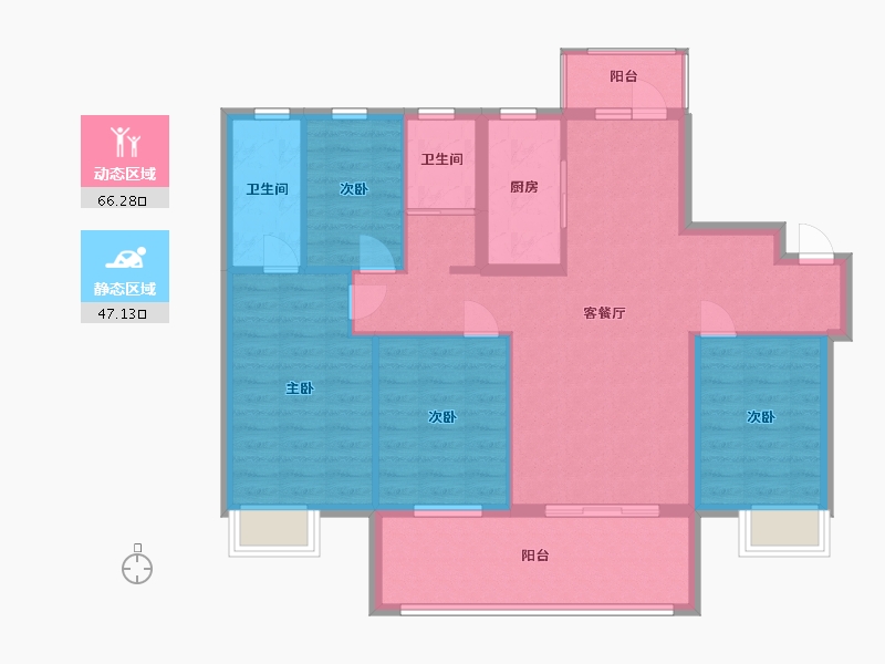 山东省-日照市-德瑞水岸华庭-102.00-户型库-动静分区