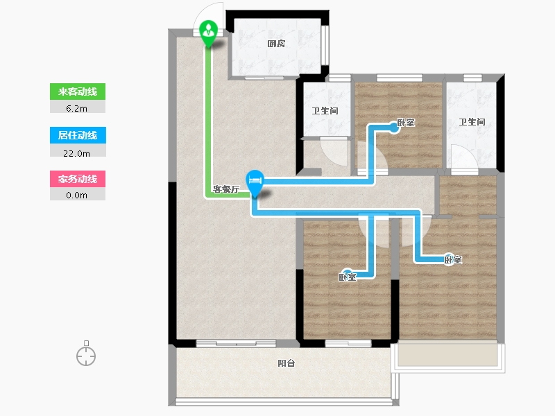 河南省-安阳市-易祥紫悦台-101.99-户型库-动静线