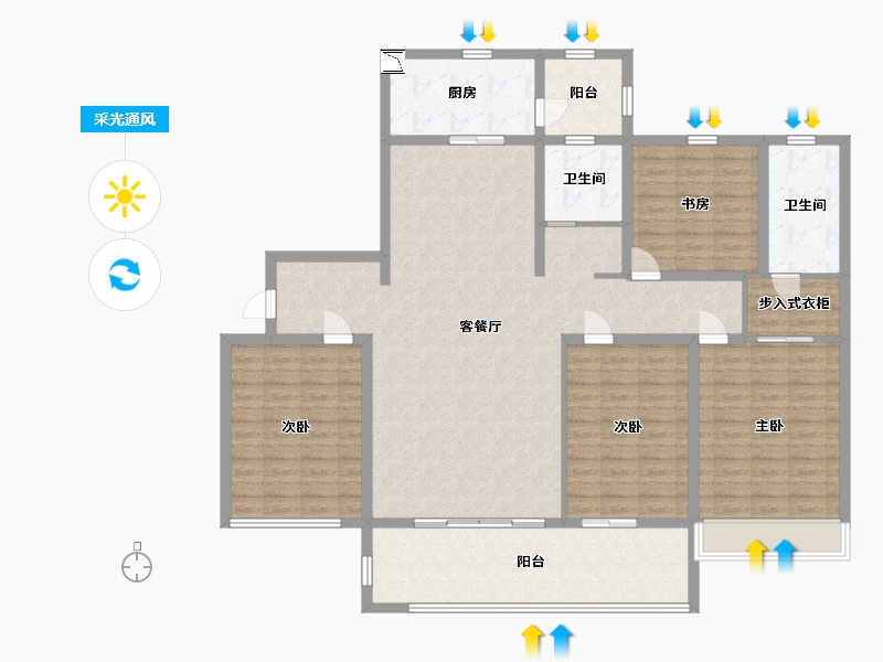 山东省-日照市-日照中心-154.00-户型库-采光通风