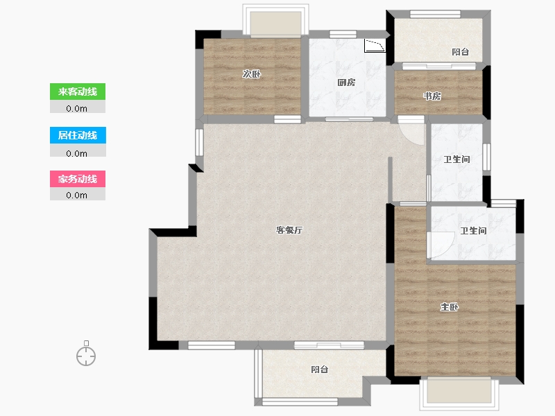 安徽省-蚌埠市-文德江山府-100.18-户型库-动静线