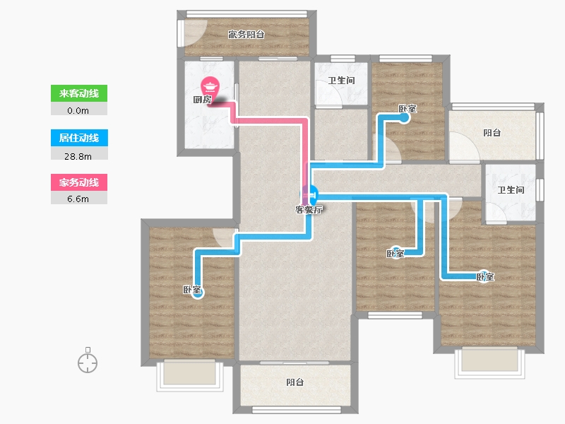 河南省-焦作市-征云悦城南苑-115.00-户型库-动静线