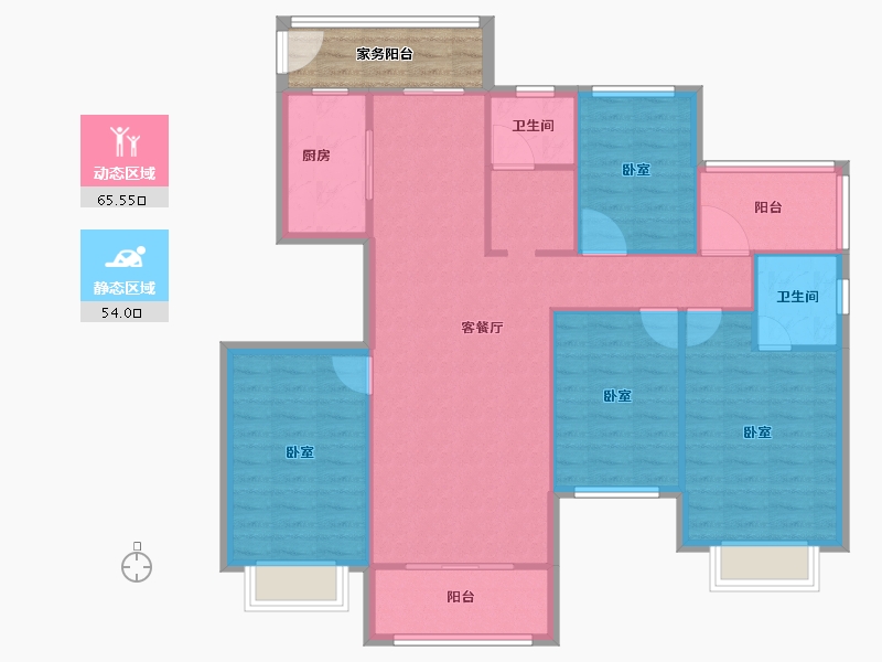 河南省-焦作市-征云悦城南苑-115.00-户型库-动静分区