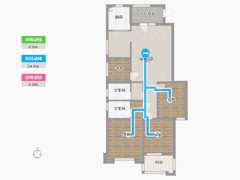 福建省-福州市-宏江翡翠湾-101.00-户型库-动静线