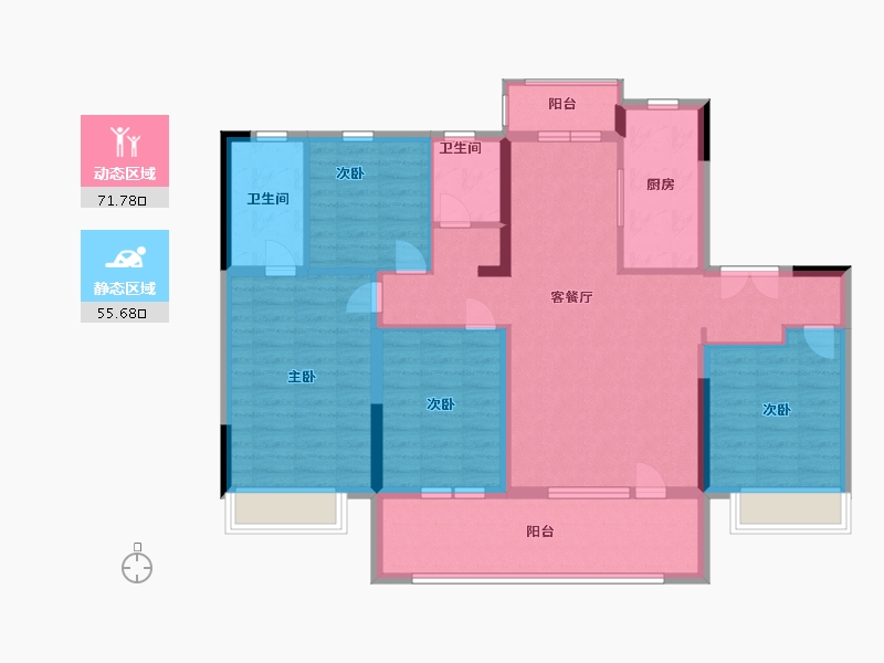 山东省-日照市-金科集美万象-114.00-户型库-动静分区