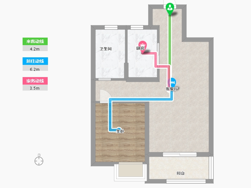 安徽省-蚌埠市-新滨湖孔雀城-50.30-户型库-动静线