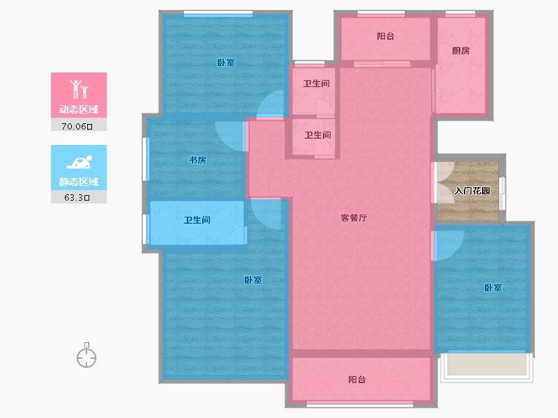 河南省-焦作市-沁阳晨升一號城邦-123.70-户型库-动静分区