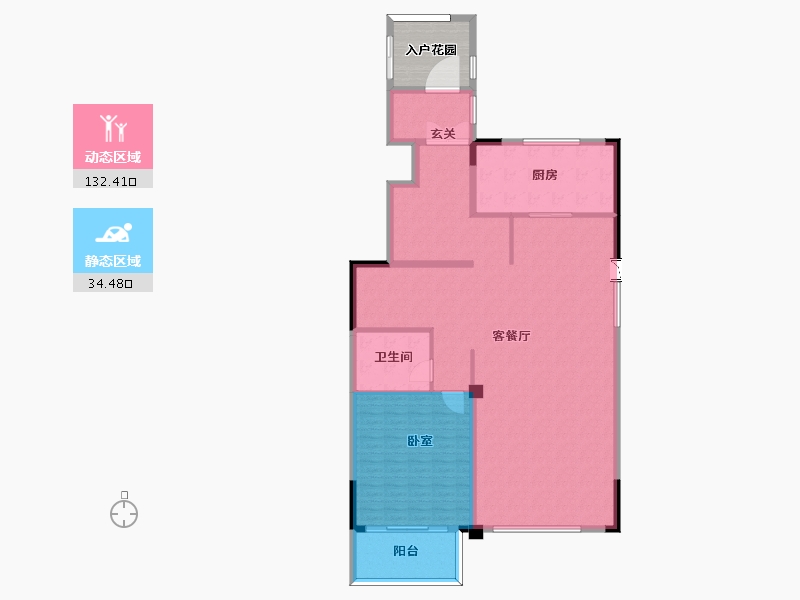 山东省-烟台市-中冶沁海云墅-163.00-户型库-动静分区