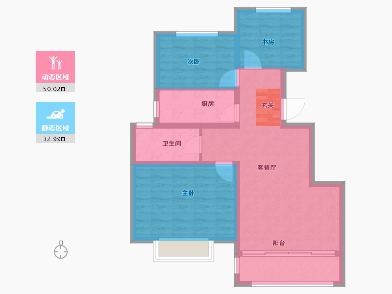 山东省-青岛市-金石永安府-74.05-户型库-动静分区