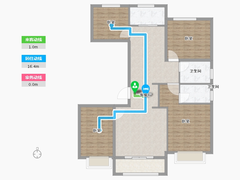 山东省-聊城市-鲁商城市广场-117.73-户型库-动静线