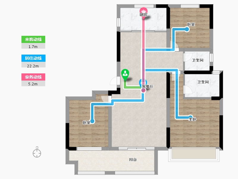 河南省-洛阳市-文乐山水上境-91.25-户型库-动静线