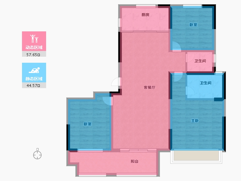 河南省-洛阳市-文乐山水上境-91.25-户型库-动静分区