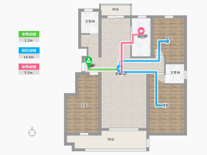 山东省-日照市-德瑞水岸华庭-108.00-户型库-动静线