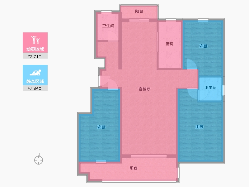 山东省-日照市-德瑞水岸华庭-108.00-户型库-动静分区