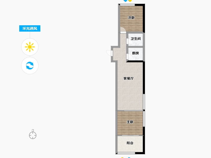 山东省-济南市-齐鲁百老汇-63.00-户型库-采光通风