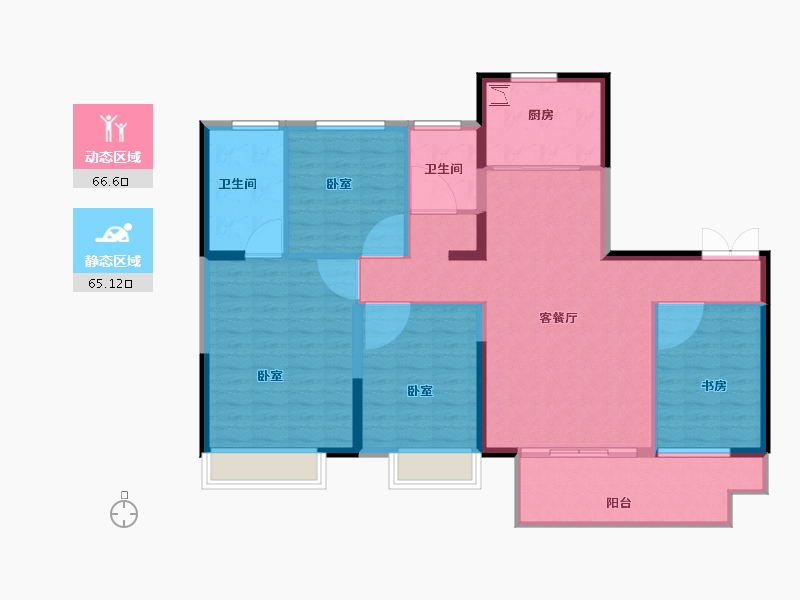 河南省-开封市-绿地四季印象-120.00-户型库-动静分区