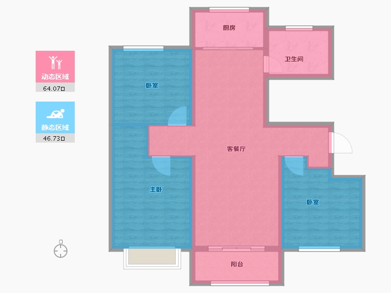 山东省-枣庄市-信华城-100.03-户型库-动静分区