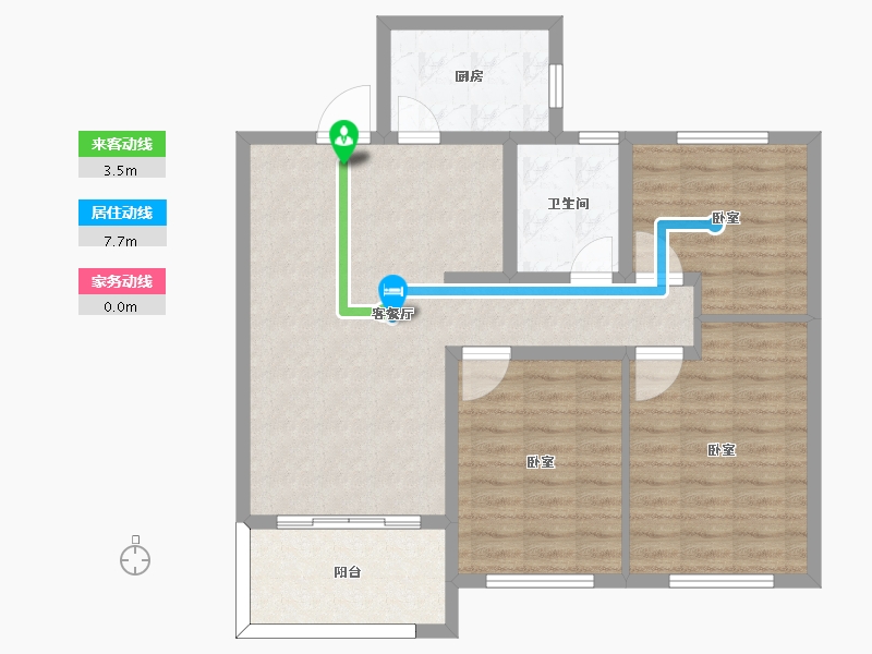 山东省-枣庄市-信华城-88.11-户型库-动静线