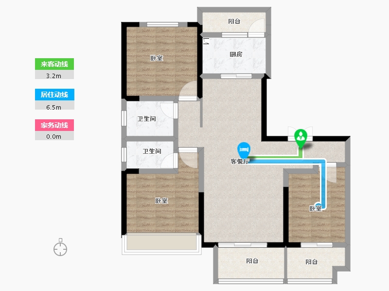 河南省-洛阳市-东豪紫园-99.70-户型库-动静线