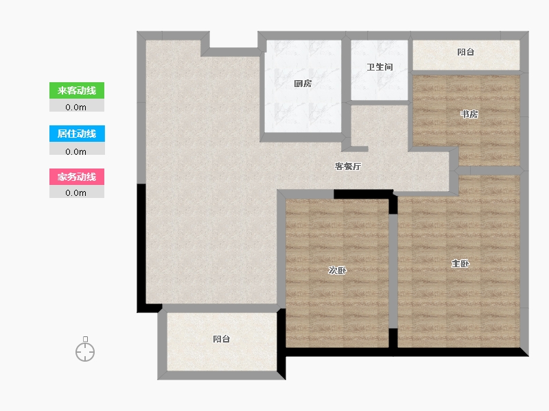 安徽省-蚌埠市-润都中央壹品-88.80-户型库-动静线