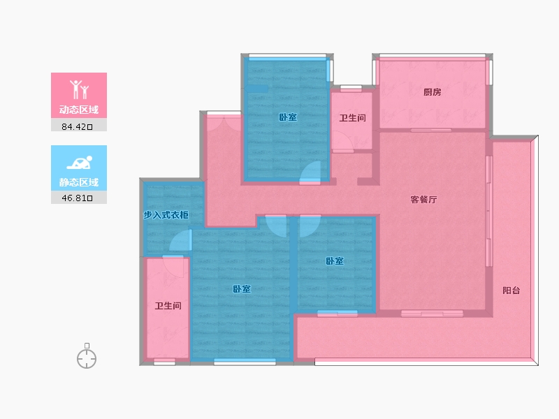 山东省-烟台市-滨湖万丽-117.80-户型库-动静分区