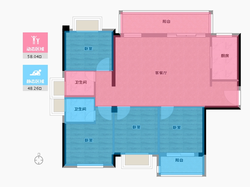 福建省-泉州市-景园合著-96.00-户型库-动静分区