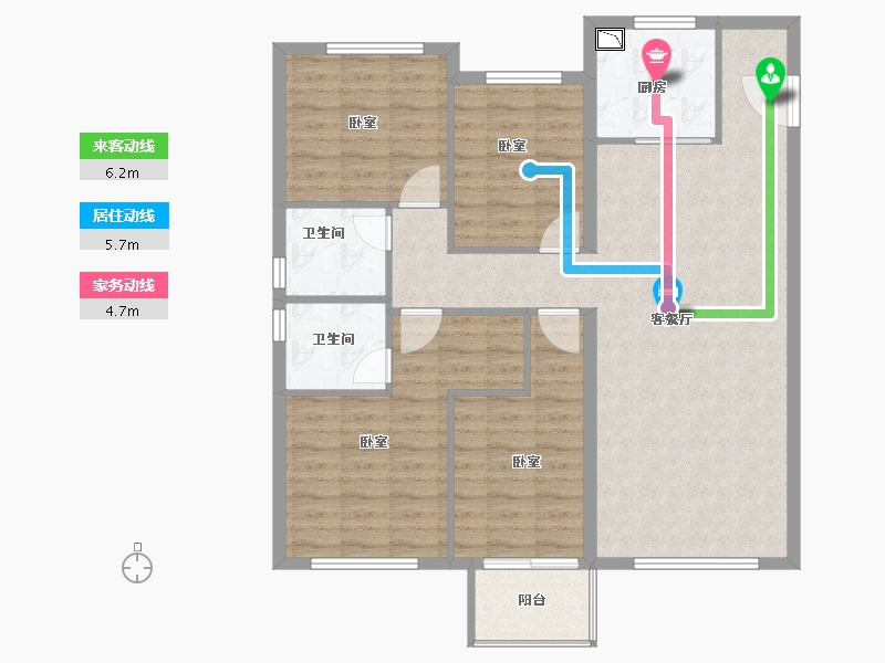 福建省-泉州市-中骏璟峰-100.00-户型库-动静线