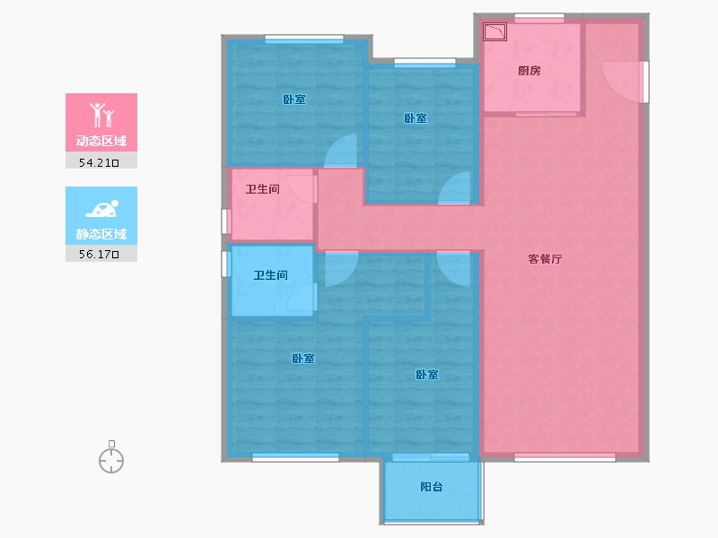 福建省-泉州市-中骏璟峰-100.00-户型库-动静分区