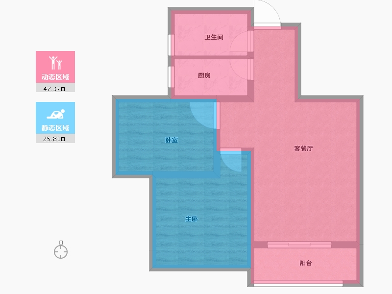 河南省-洛阳市-全盛天悦城-65.00-户型库-动静分区