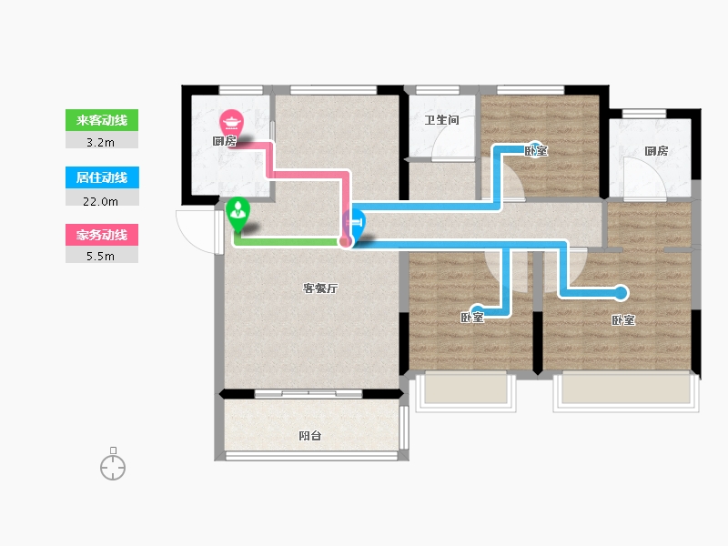 河南省-开封市-物华御景园-94.00-户型库-动静线