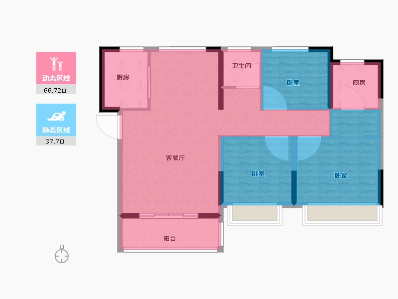 河南省-开封市-物华御景园-94.00-户型库-动静分区