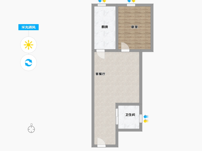 河南省-郑州市-丹成福地-54.21-户型库-采光通风