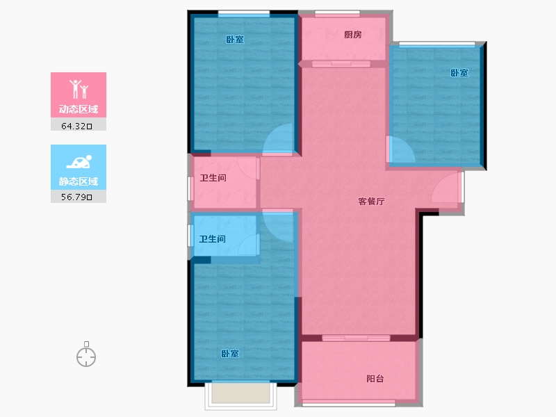 河南省-焦作市-太行明珠-109.00-户型库-动静分区