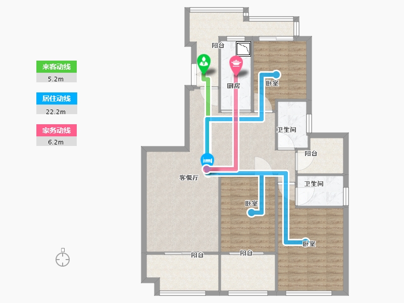 安徽省-合肥市-恒大悦龙台-106.00-户型库-动静线