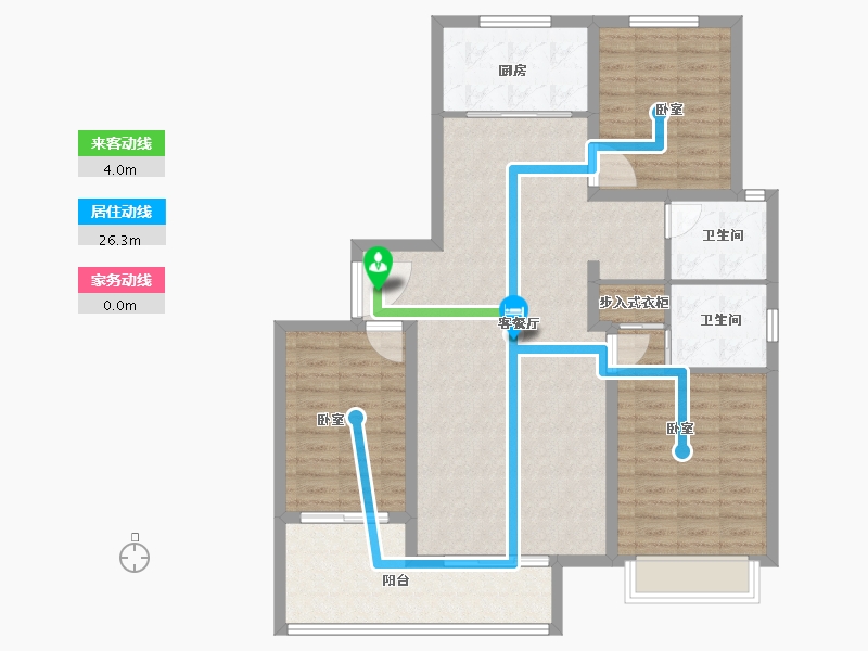 河南省-安阳市-领秀蓝岸-110.30-户型库-动静线