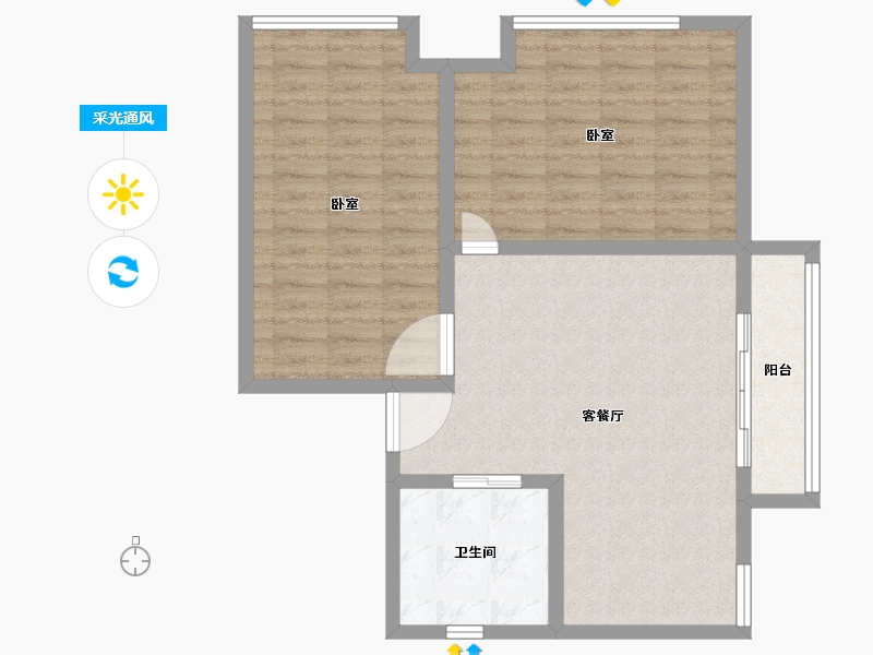 河南省-郑州市-铭都国际-79.00-户型库-采光通风