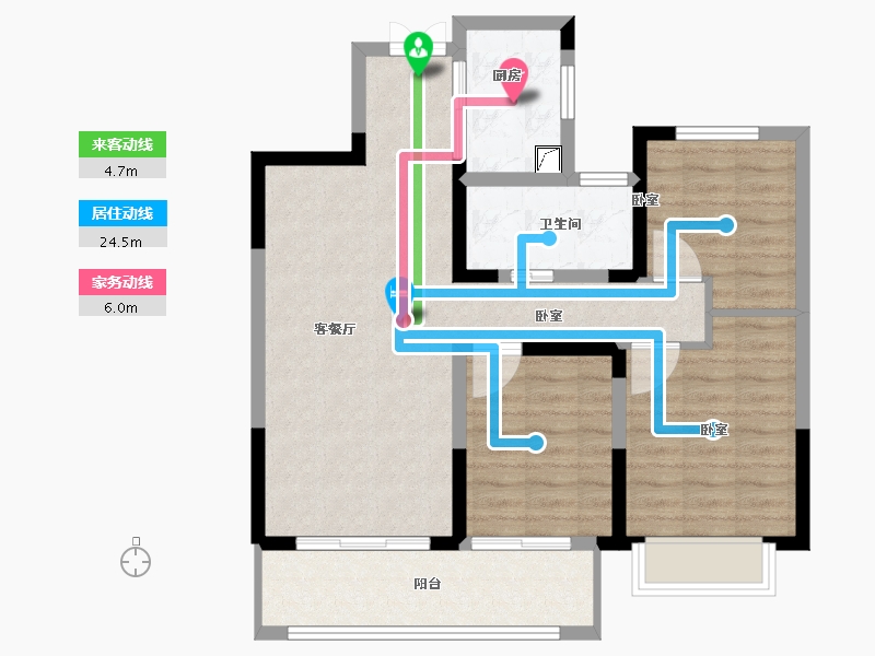 江苏省-无锡市-红豆天一华府-80.00-户型库-动静线