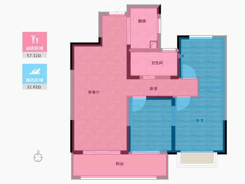 江苏省-无锡市-红豆天一华府-80.00-户型库-动静分区