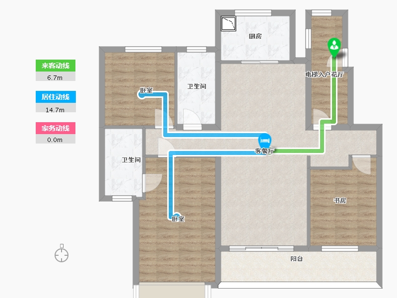 山东省-济南市-中铁诺德生态城-104.54-户型库-动静线