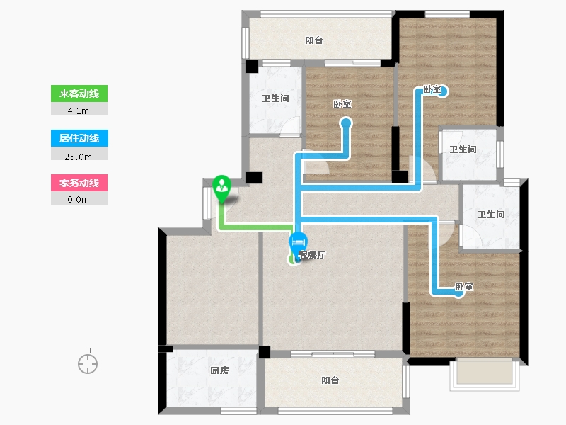 福建省-泉州市-白鹭湾-112.46-户型库-动静线