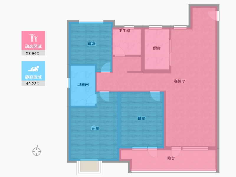 山东省-青岛市-中国铁建海语城-87.99-户型库-动静分区